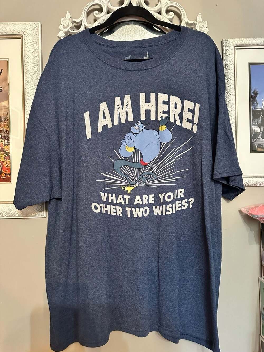 Disney Parks Aladdin Genie T-Shirt Size XXL Blue